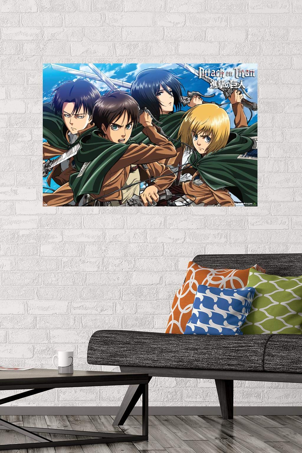 Amazon.com: Trends International Attack on Titan Swords Wall